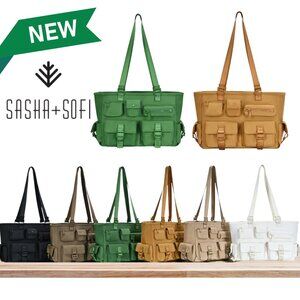 Sasha + Sofi NEW Ultimate Gym Utility Travel Handbag Bag Waterproof Nylon Tote